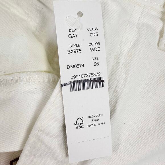 J Crew Women's Classic Straight Leg Jean Size 26 White - Picture 9 of 16